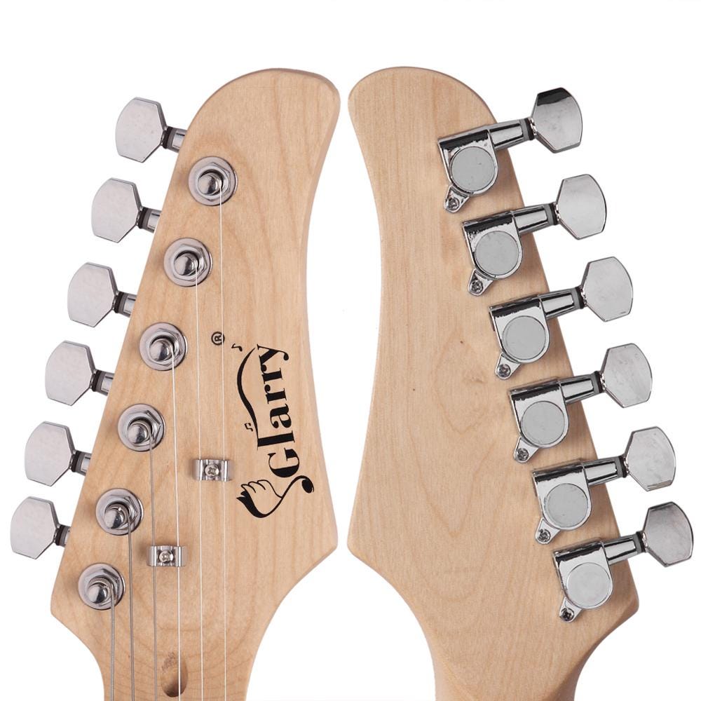 Electric Guitar Kit, Black Pickguard, Basswood, 20W Speaker