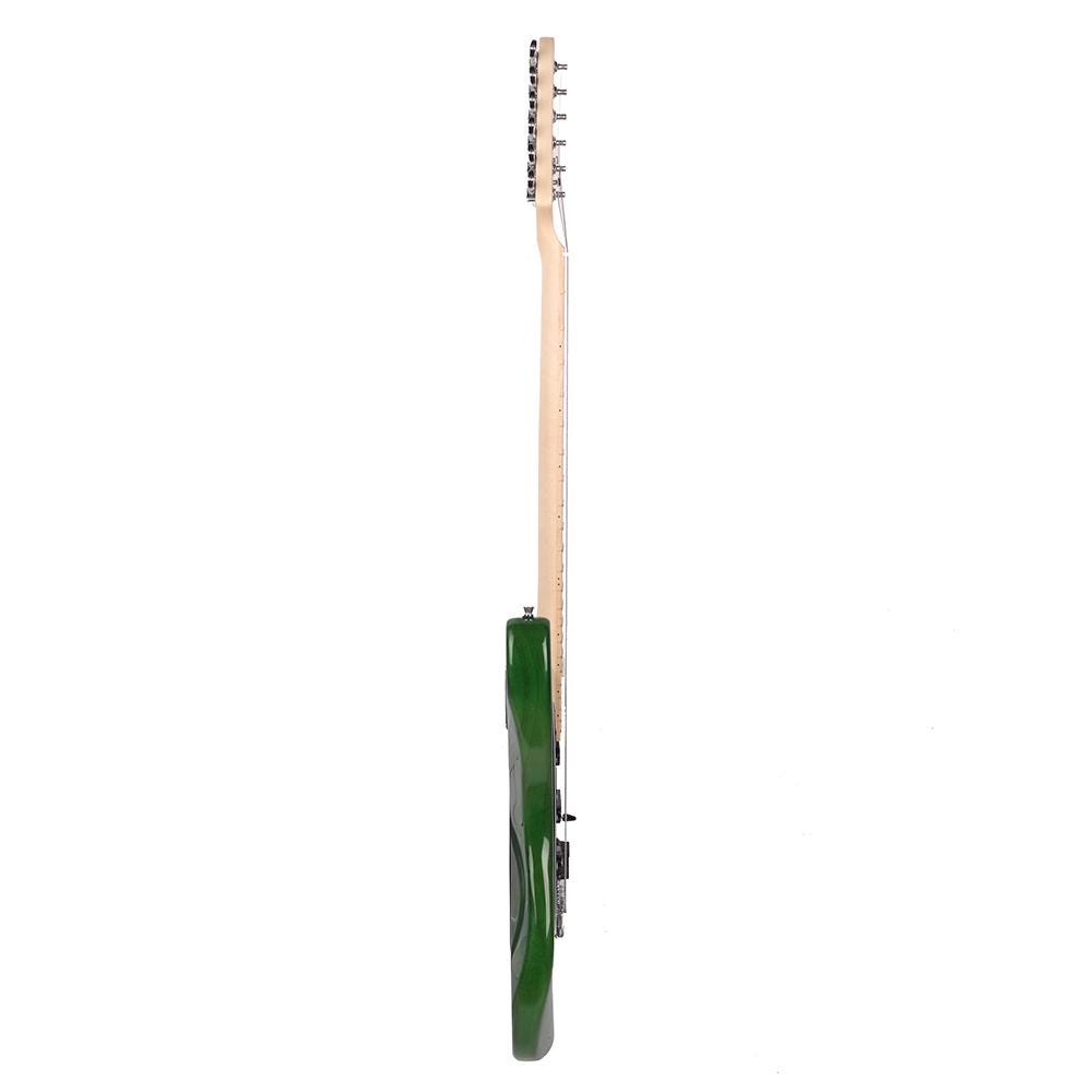 Green Electric Guitar Kit, Basswood Body, Amplifier & Accessories