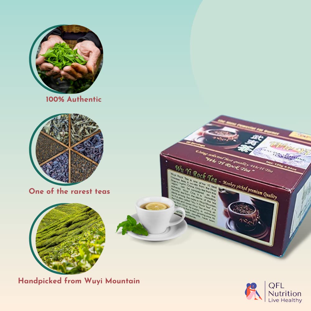 QFL Wu Yi Premium Chinese Tea: Highly Concentrated All Natural Tea (3 box set)  30 day money back guaranty